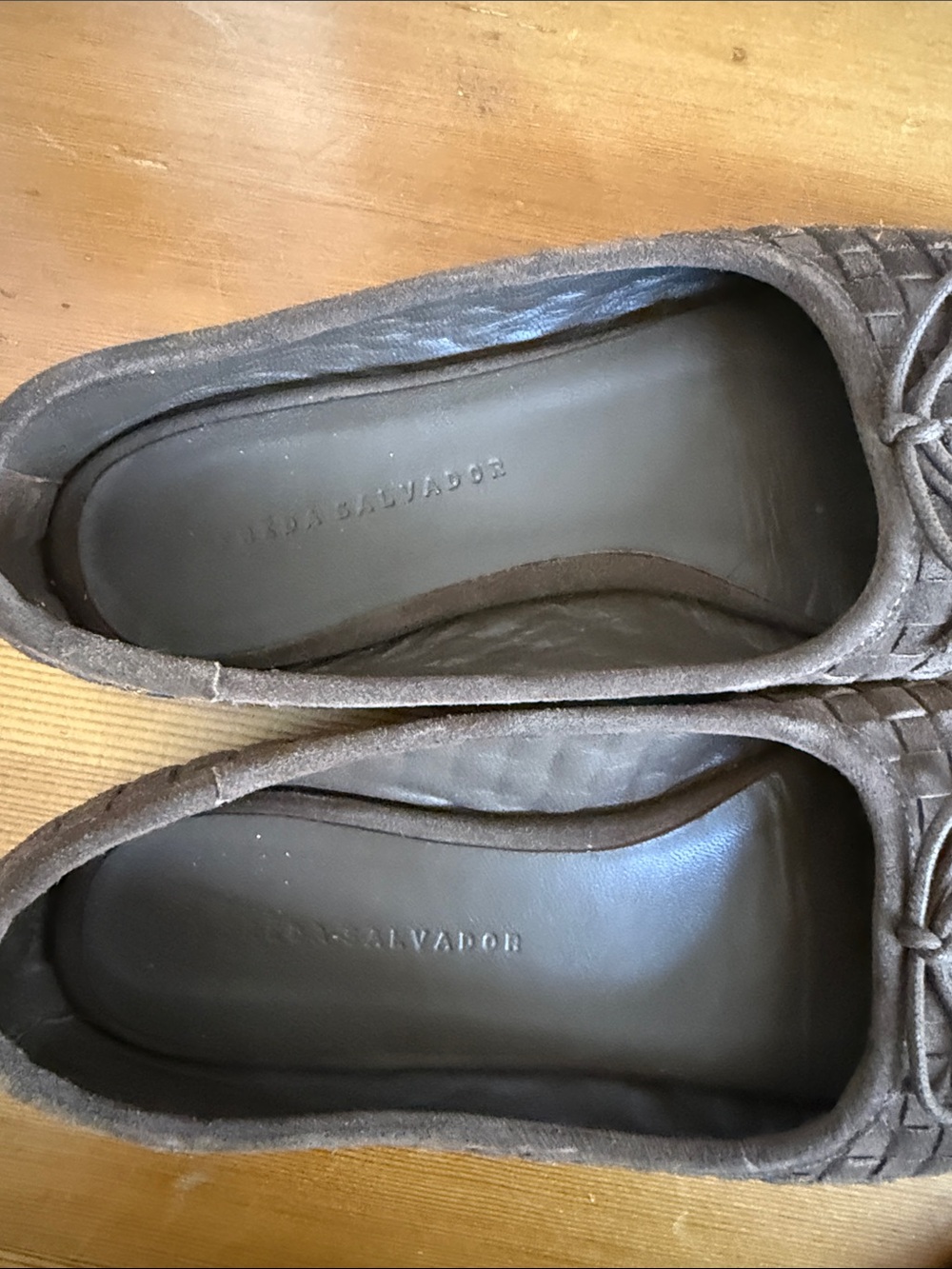 Freda Salvador - Jada Square Toe Ballet Flats- size 9, Brown Suede - Picture 6 of 6
